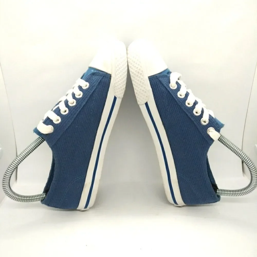 Airwalk Blue Corduroy Casual Fashion Sneakers‎ Shoes Women's Size 6 Blue